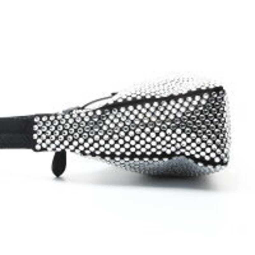 Prada Crystal Satin Hobo Bag Shoulder Black - Picture 3 of 13
